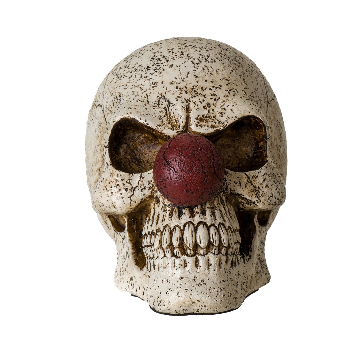 6.25&quot; Clown Skull Statue, SKU PG-15947, UPC 700317398592