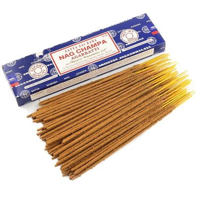 Nag Champa Satya Incense Sticks 100 gram, SKU N100, UPC