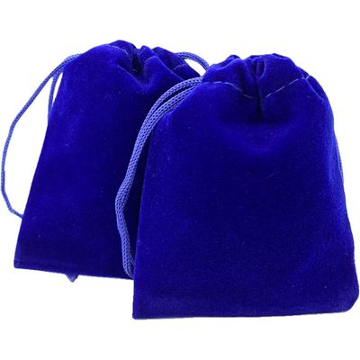 3&quot; x 4&quot; Unlined Velvet Bag - Blue, SKU AZ-Bag-13, UPC 700317396697
