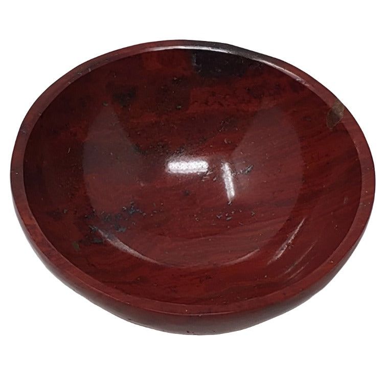 2&quot; Red Jasper Gemstone Bowl, SKU Bowl-2RJ, UPC 700317307440