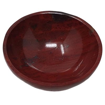 2&quot; Red Jasper Gemstone Bowl, SKU Bowl-2RJ, UPC 700317307440