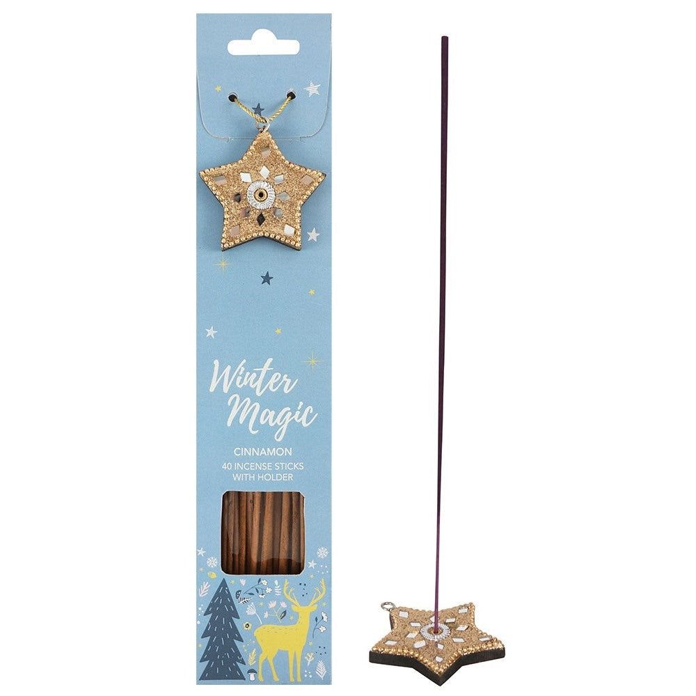 Winter Magic Incense Sticks - Cinnamon (Pack of 40), SKU PG-14846-2, UPC 700317032069