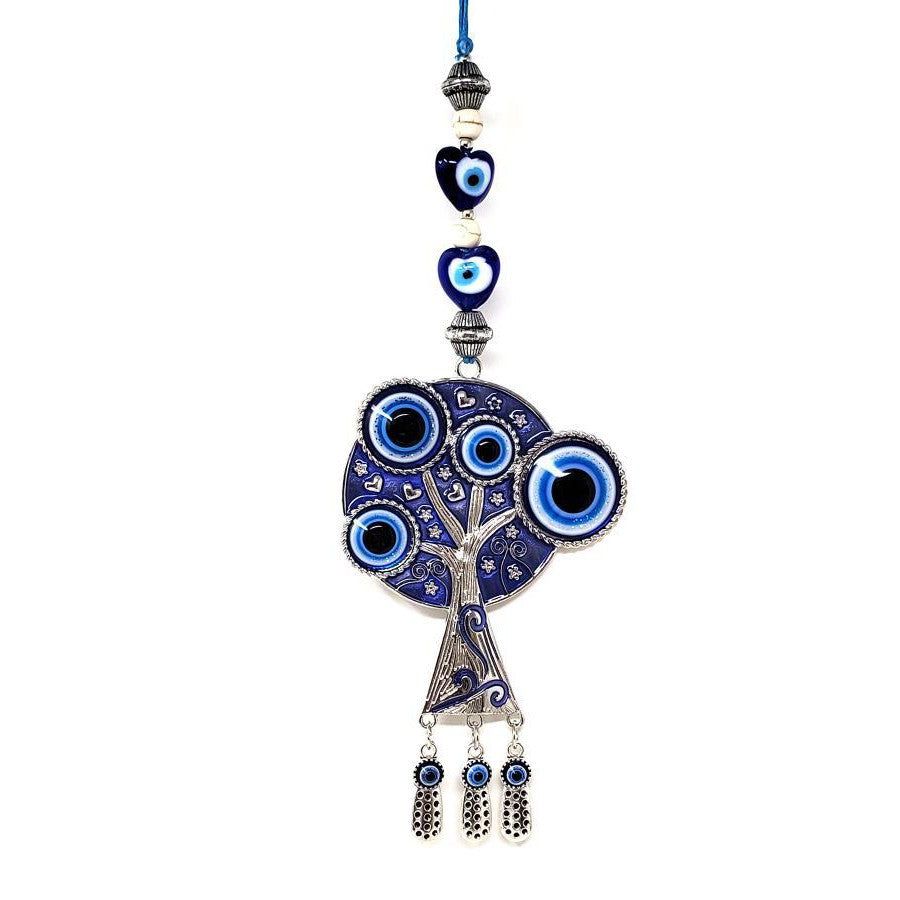 8&quot; Evil Eye Talisman - Tree of Life with Evil Eye, SKU QQ069-TKE-21, UPC 700317384687