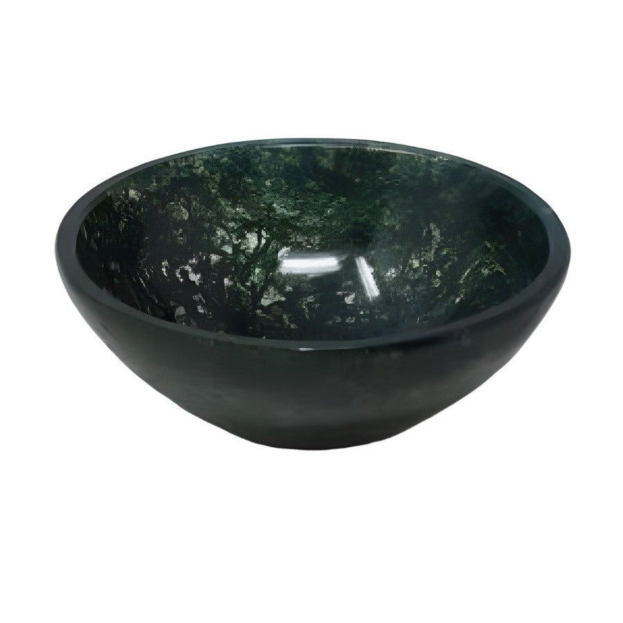2&quot; Green Moss Agate Gemstone Bowl, SKU Bowl-2MA, UPC 700317382102