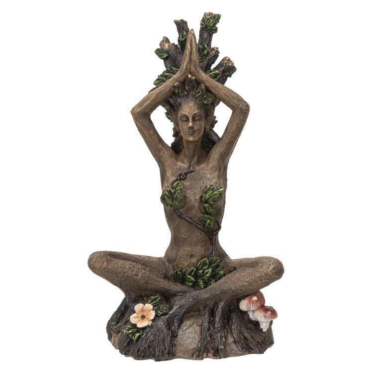 6.5&quot; Ent Tree Lady Yoga Polyresin Statue, SKU PG-14746, UPC 700317036371
