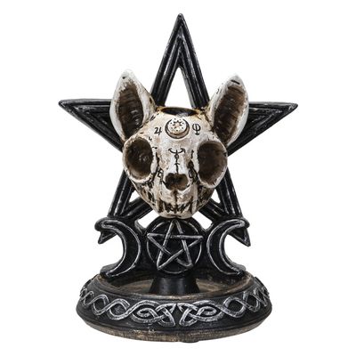 6&quot; Ouija Cat Backflow Incense Burner, SKU PG-14332, UPC 700317026693