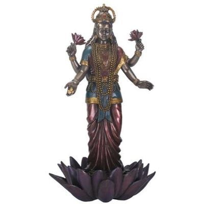 9.5&quot; Hindu Statue - Standing Lakshmi, SKU PG-Y8466, UPC 700317054177