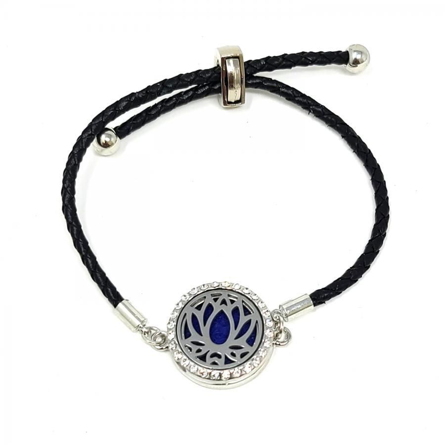 Aromatherapy Diffuser Bracelet - Lotus, SKU Q00-ARB-08, UPC 700317383536