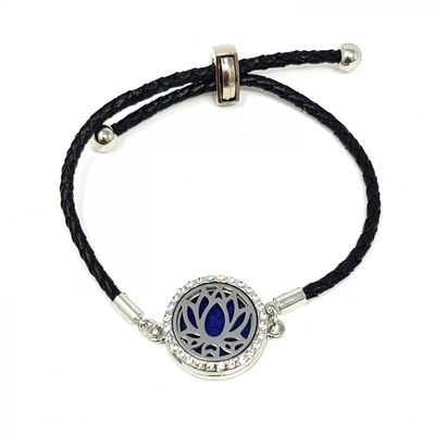Aromatherapy Diffuser Bracelet - Lotus, SKU Q00-ARB-08, UPC 700317383536