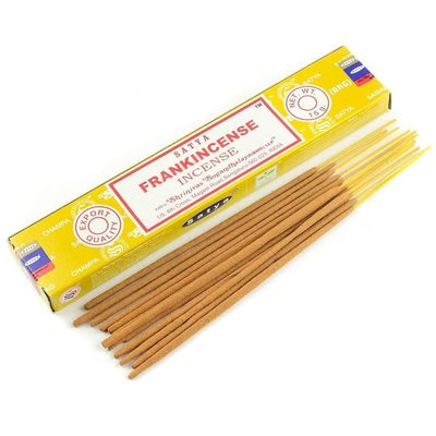 Frankincense Satya Incense Sticks 15 gram, SKU SFI15, UPC