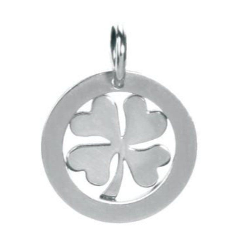 Shamrock Stainless Steel Pendant, SKU PG-Y2617, UPC 6016000201242