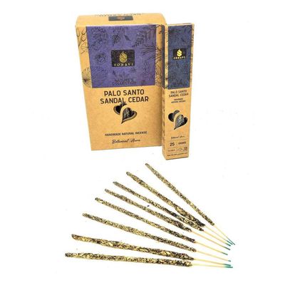 SONAVI Nature Edition Incense Sticks - Palo Santo, Sandal &amp; Cedar (25 Grams), SKU SA-SR-PSC-D12, UP…