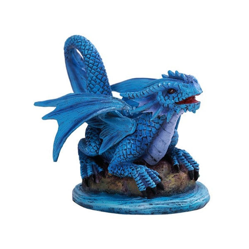 4.5&quot; Anne Stokes Dragon Statue - Water Dragon Wyrmling, SKU PG-13096, UPC 700317036487