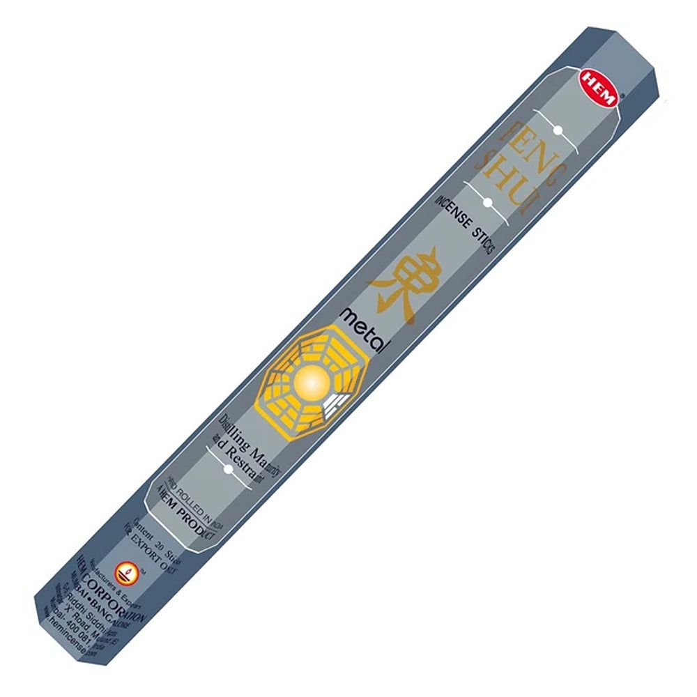 Feng Shui Metal HEM Incense Stick 20 Pack, SKU FSM20, UPC 700317384960