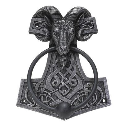 6&quot; Viking Ram Door Knocker, SKU PG-14532, UPC 700317392651