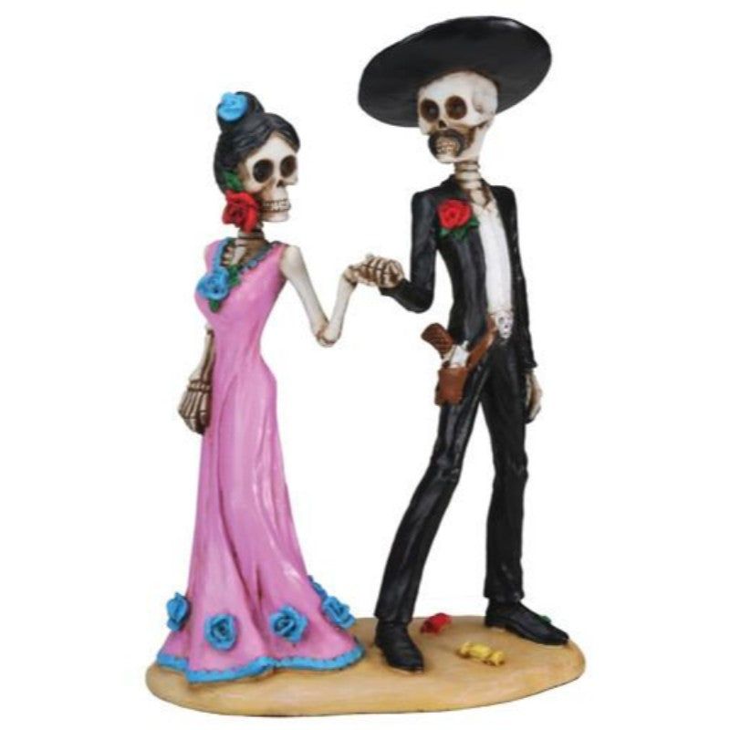 5.5&quot; Day of the Dead Statue - Holding Hands, SKU PG-Y7891, UPC 700317038603