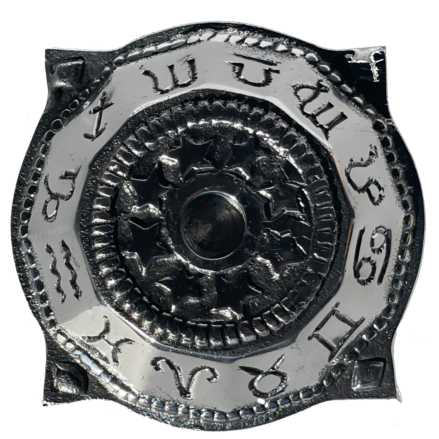 5&quot; Zodiac Metal Burner / Chime Candle Holder, SKU IB30, UPC 6016246532575