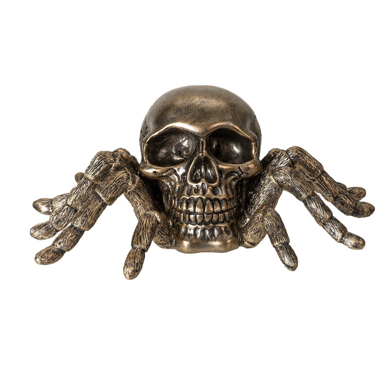 6.7&quot; Spider Skull Statue, SKU PG-15982, UPC 700317394006