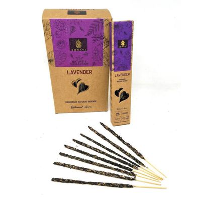 SONAVI Nature Edition Incense Sticks - Lavender (25 Grams), SKU SA-SR-LV-D12, UPC 700317392187