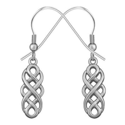 Celtic Unity Knot Stainless Steel Earrings, SKU PG-Y2806, UPC 6016018582524