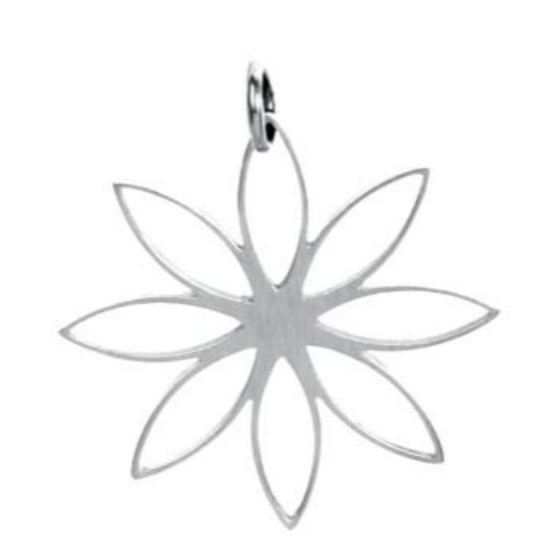Flower Stainless Steel Pendant, SKU PG-Y2624, UPC 6016002672651