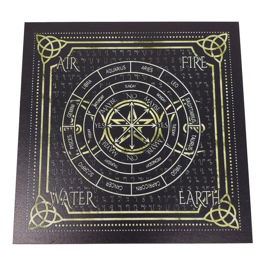8&quot; Celtic Design with Triple Moon Pendulum / Altar Board, SKU PBOARD-04, UPC 700317307082
