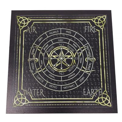 8&quot; Celtic Design with Triple Moon Pendulum / Altar Board, SKU PBOARD-04, UPC 700317307082