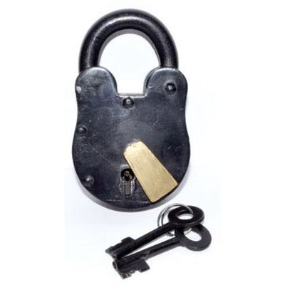 4.5&quot; Antique Lock, SKU LK1, UPC 6016202166127
