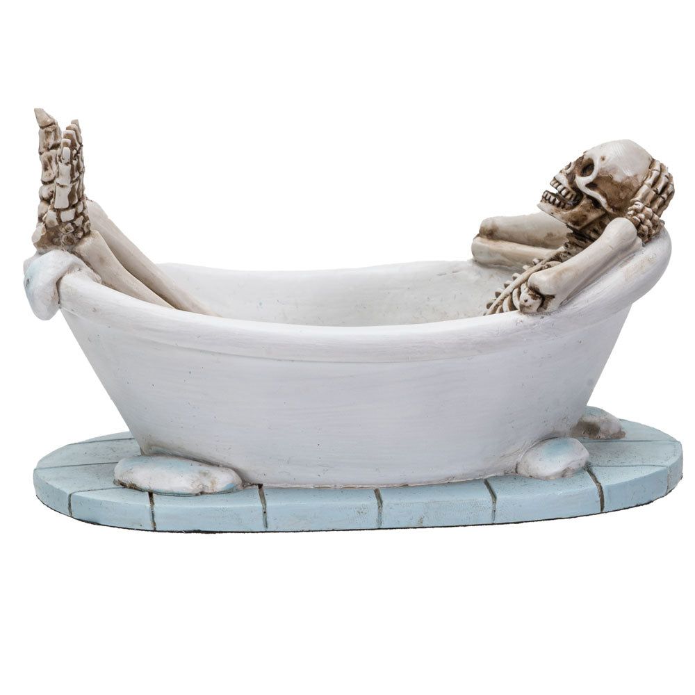 5&quot; Skeleton Statue - Skull in the Bath, SKU PG-13878, UPC 700317051688
