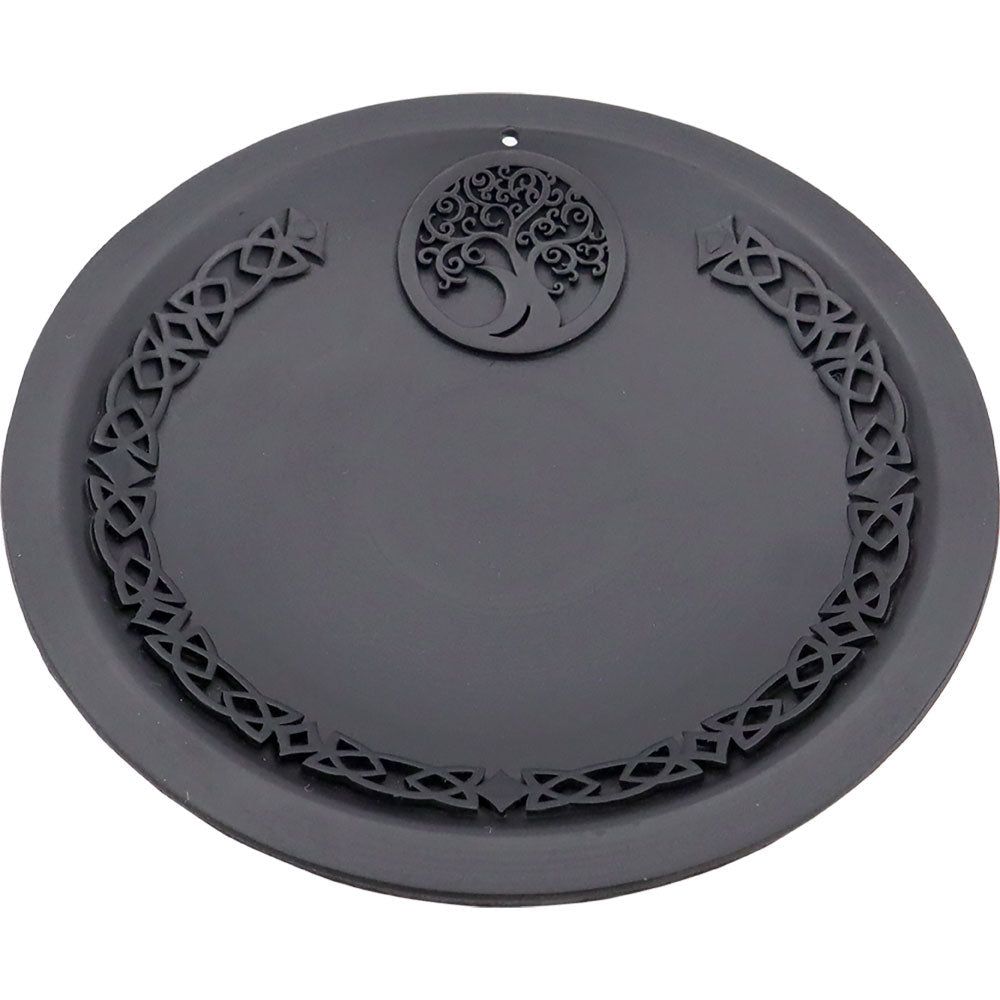 7&quot; Cast Iron Offering Plate Incense Holder - Tree of Life, SKU KH-64031, UPC 700317109440