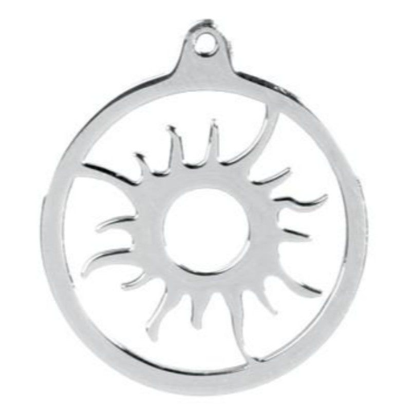 Halo Sun Stainless Steel Pendant, SKU PG-Y2609, UPC 6016014549590