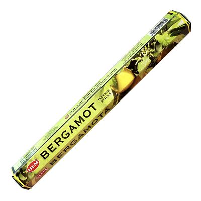 Bergamot HEM Incense Stick 20 Pack, SKU BG20, UPC 700317030980