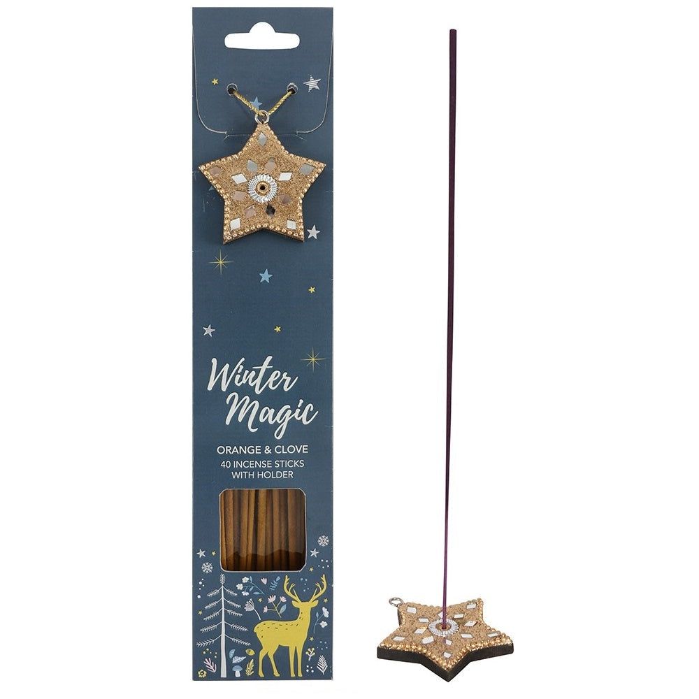 Winter Magic Incense Sticks - Orange &amp; Clove (Pack of 40), SKU PG-14846-3, UPC 700317032076
