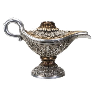 8.25&quot; Genie Lamp Backflow Incense Burner, SKU PG-14320, UPC 700317049920