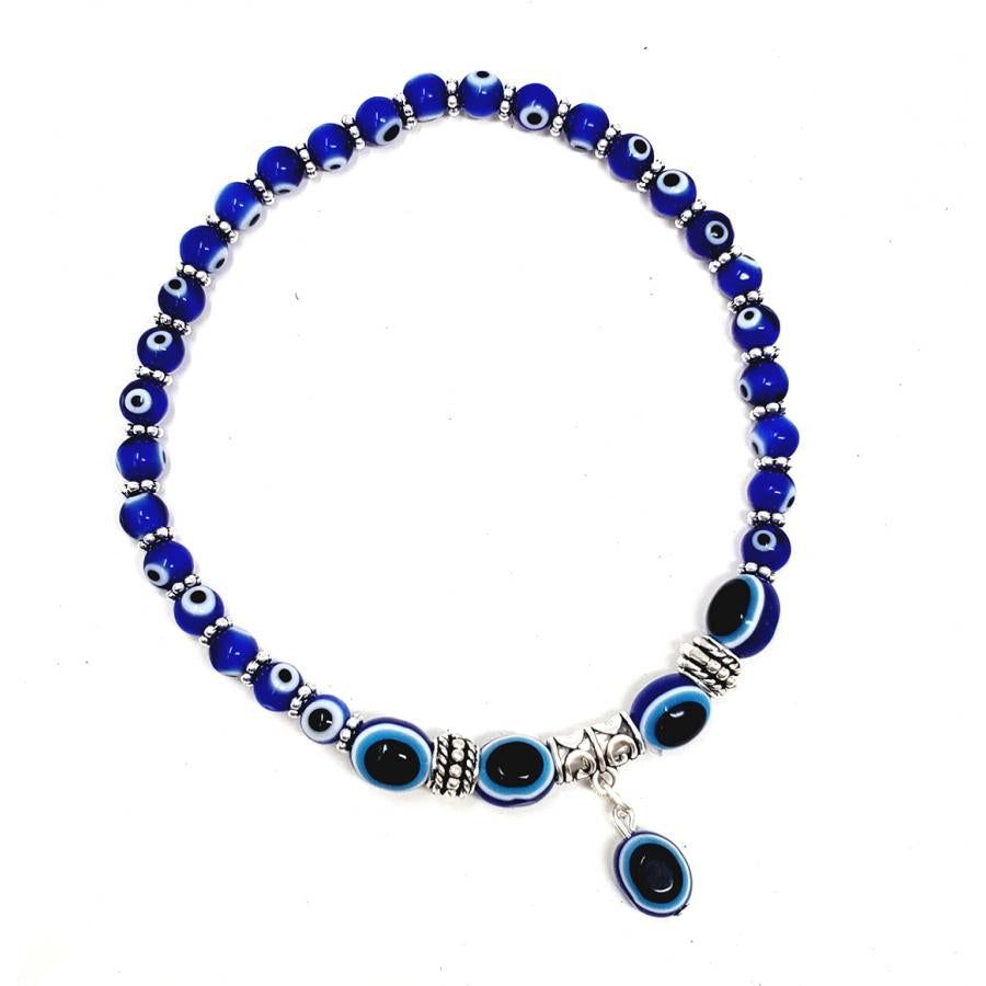 Elastic Anklet - Evil Eye, SKU ANK-05, UPC 700317075134