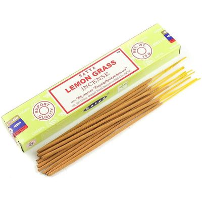 Lemongrass Satya Incense Sticks 15 gram, SKU SLG15, UPC 700317015277