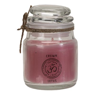 Mini Chakra Jar Candle - Crown (Lotus Scented), SKU PG-14847, UPC 700317033677