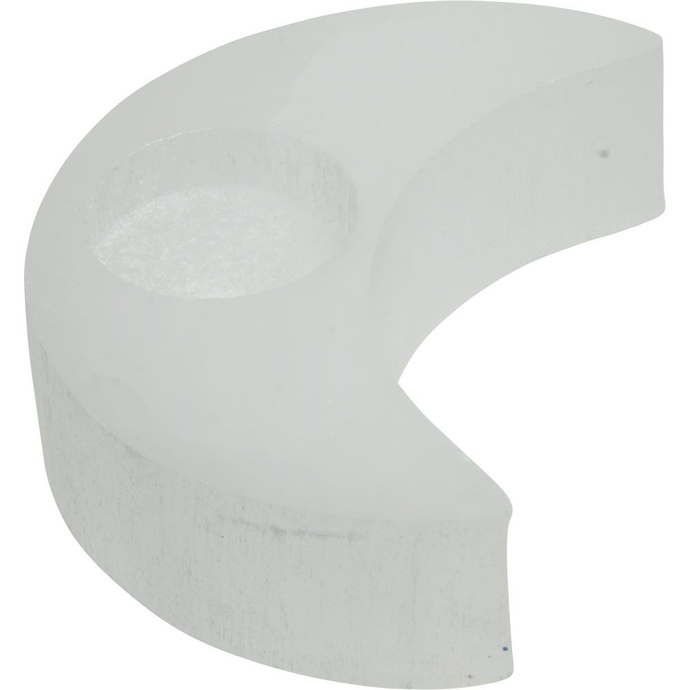 5&quot; Selenite Tealight Candle Holder - Moon, SKU KH-04633, UPC 700317121145