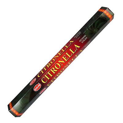 Citronella HEM Incense Stick 20 Pack, SKU CT20, UPC 6016228035032