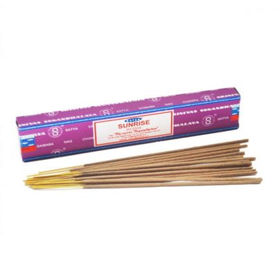 Sunrise Satya Incense Sticks 15 gram, SKU SU15, UPC 6016209597528