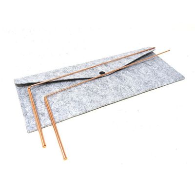 12&quot; Pure Copper Dowsing Rods with Bag (Two Rods), SKU B00-DSRD-01, UPC 700317412755