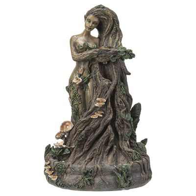 9.25&quot; ENT Tree Lady Backflow Incense Burner, SKU PG-14360, UPC 700317050018