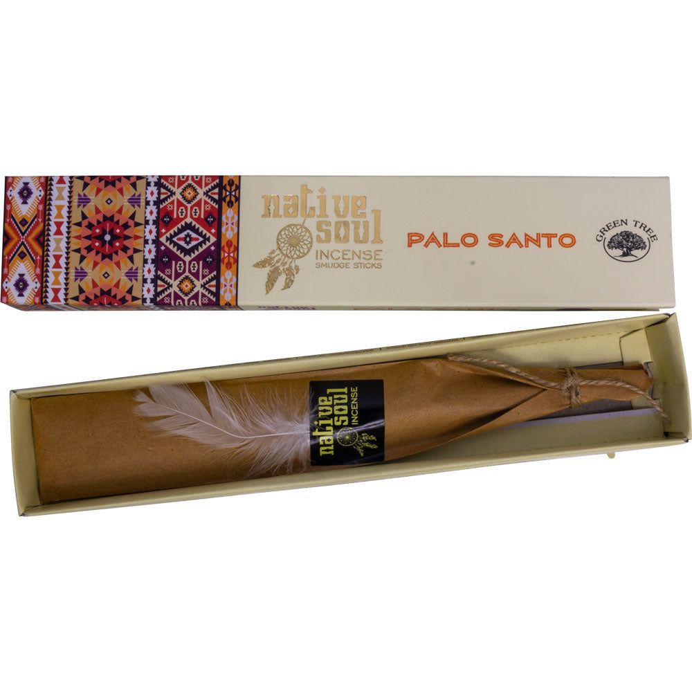 Green Tree Native Soul Incense 15 gram - Palo Santo, SKU KH-73103-D12, UPC 700317122258