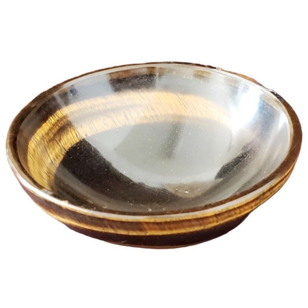 3&quot; Tiger Eye Gemstone Bowl, SKU K05-62-Bowl-TE3, UPC 700317382386