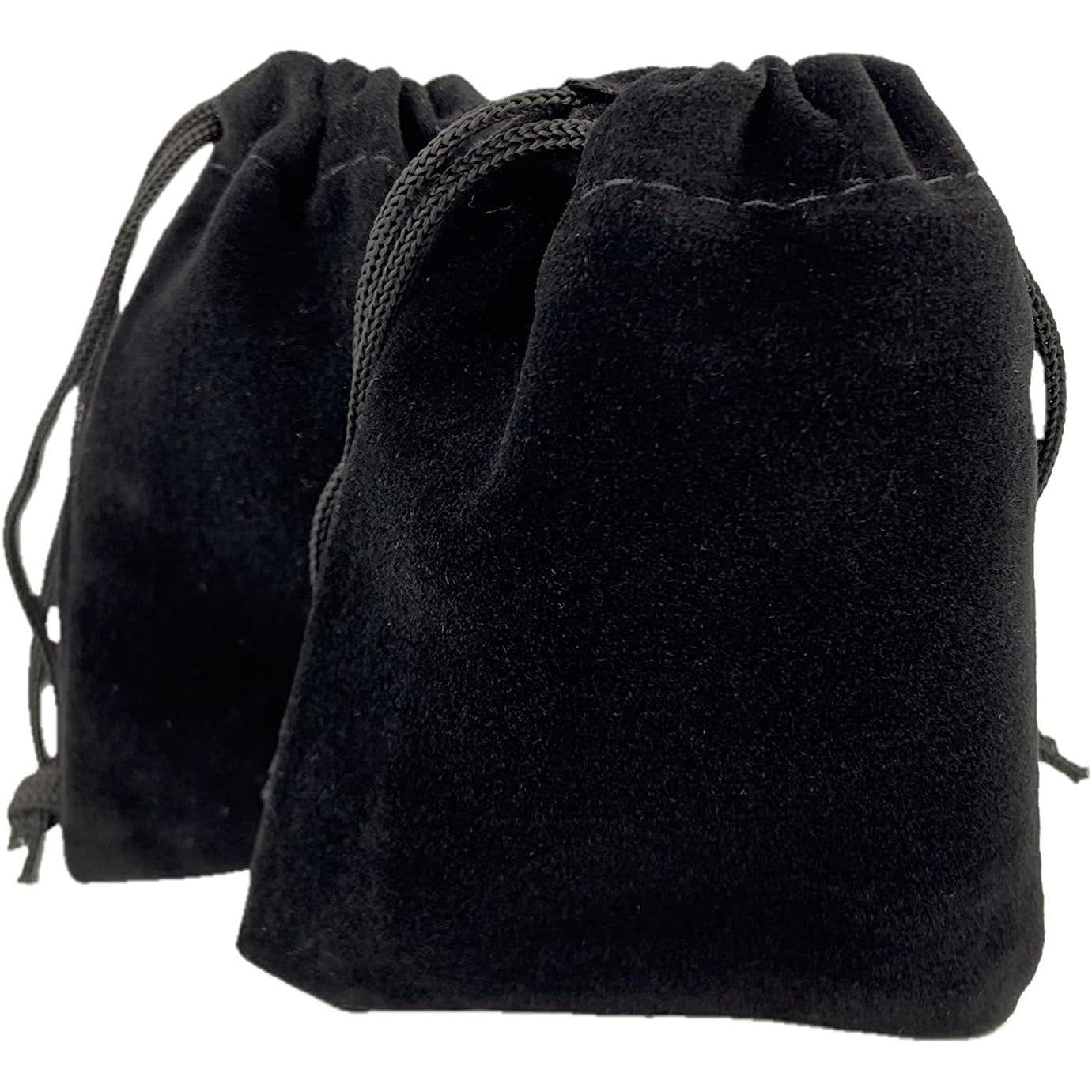 3&quot; x 4&quot; Unlined Velvet Bag - Black, SKU AZ-Bag-12, UPC 700317396659