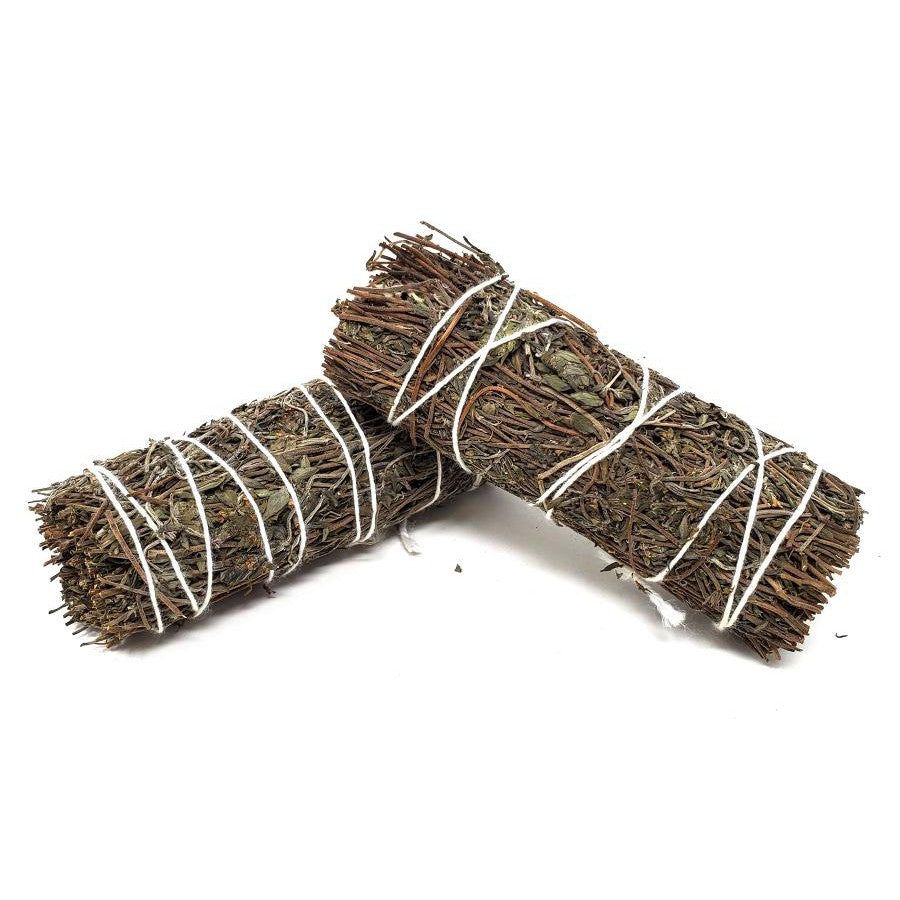4&quot; Thyme Smudge Stick, SKU L01-07-MS1-Thyme, UPC 6016244149126