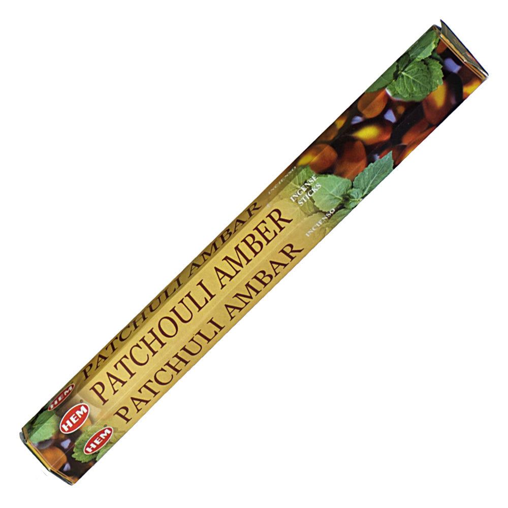 Patchouli Amber HEM Incense Stick 20 Pack, SKU PAM20, UPC 700317377191