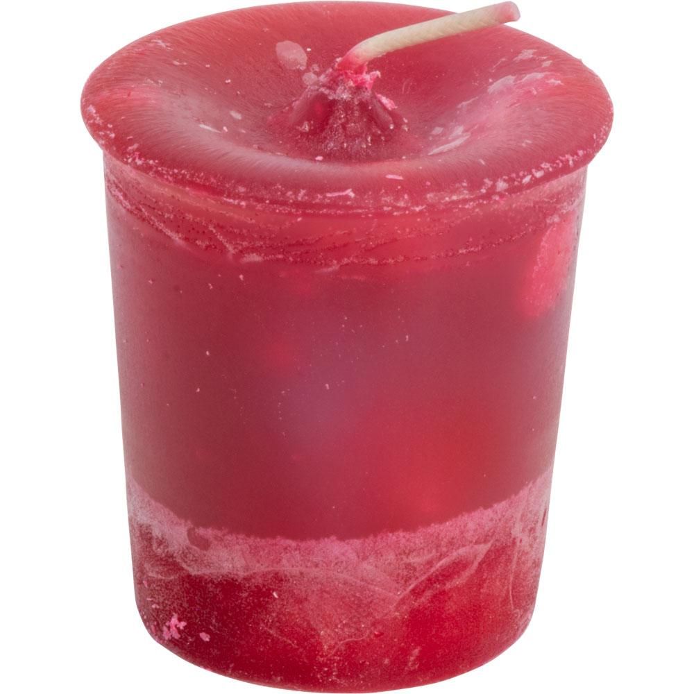 Root Charged Chakra Votive Candle - Red, SKU KH-81546-D18, UPC 6016211657616