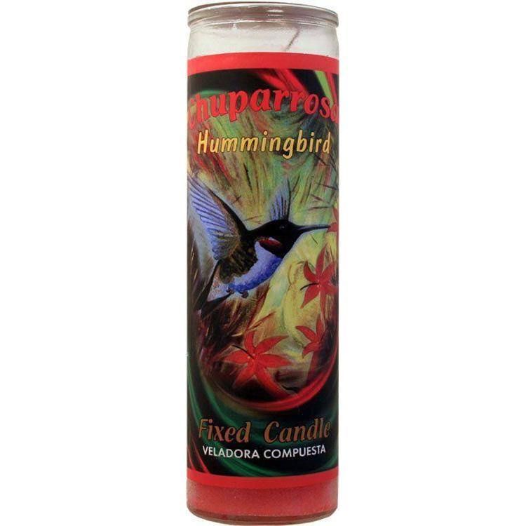 7 Day Glass Candle Mystical Fixed - Hummingbird, SKU WP-0060-370, UPC 6016211427431