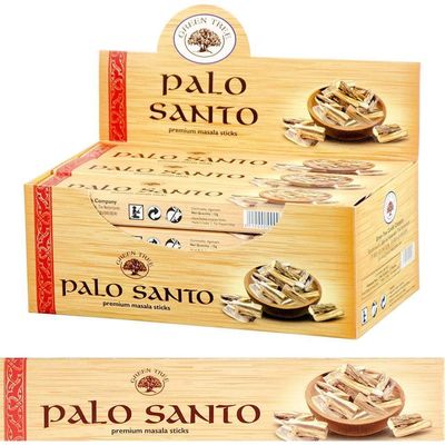 Green Tree Incense 15 gram - Palo Santo (Pack of 12), SKU KH-72641, UPC 6016203187169